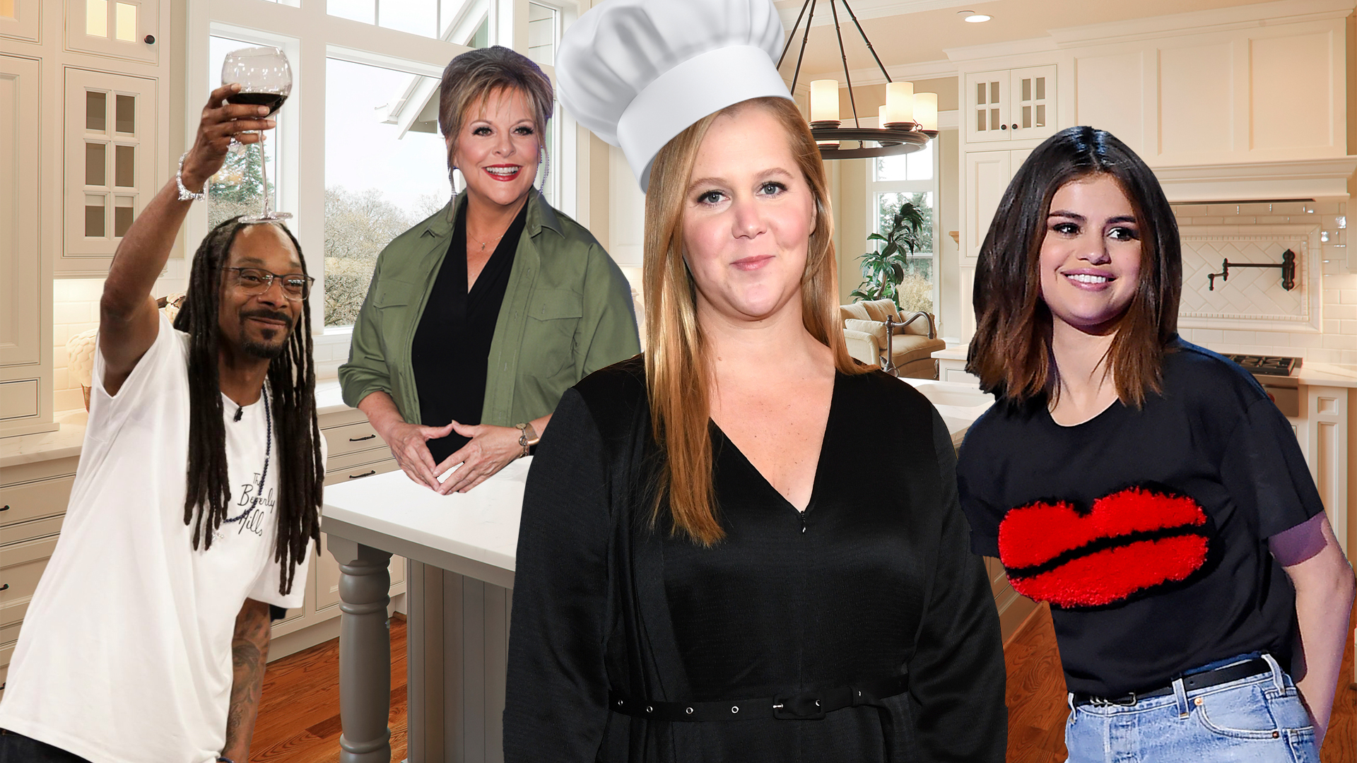 Celebrity Cooking Shows, Amy Schumer, Snoop Dogg, Nancy Grace, Selena Gomez